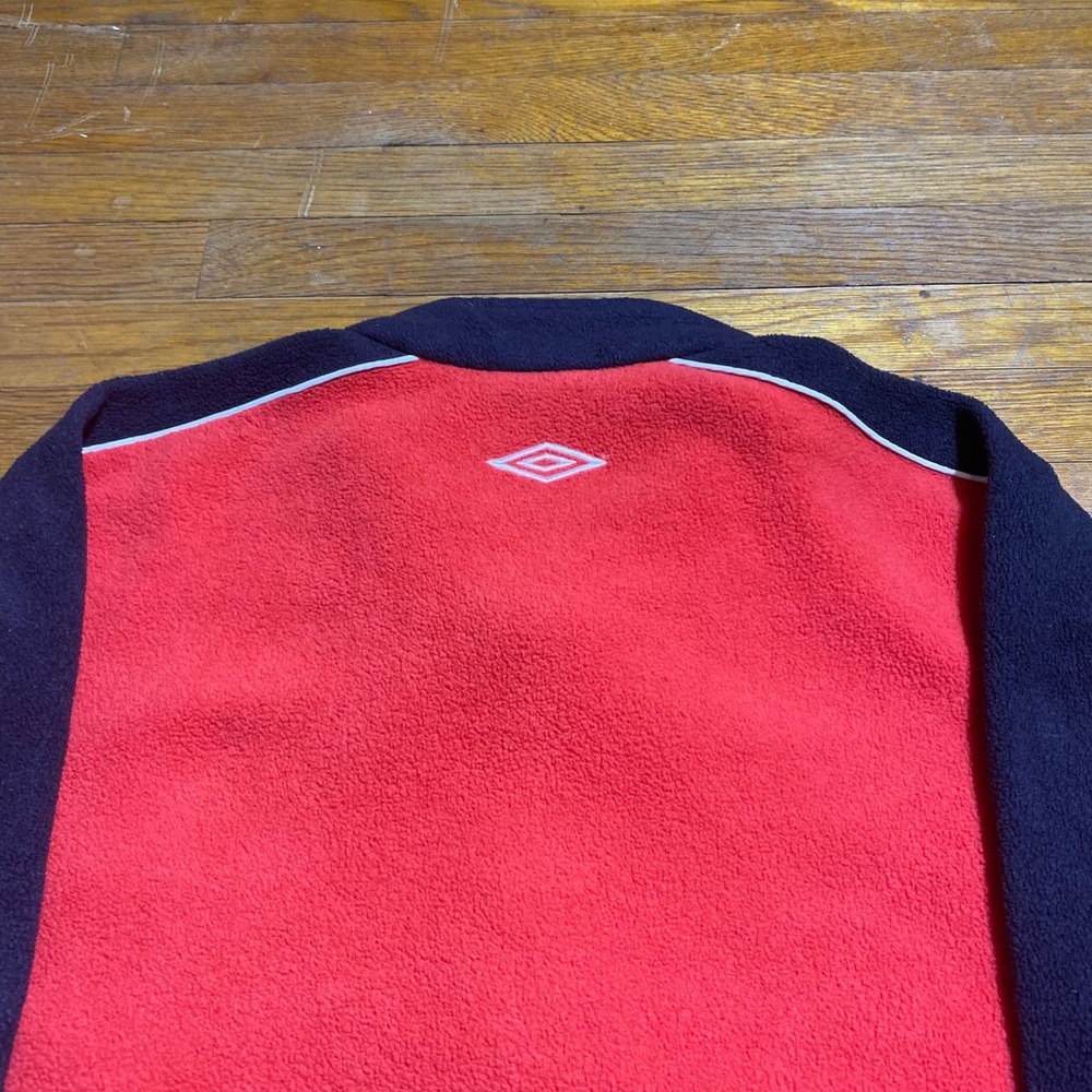 Umbro Manchester United Premier League Mens Fleece Quarter Zip Pullover Medium - Picture 8 of 8